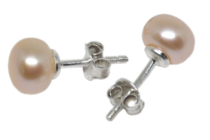 925 Sterling Silver Natural Pearl Earring AH-0069 - 3