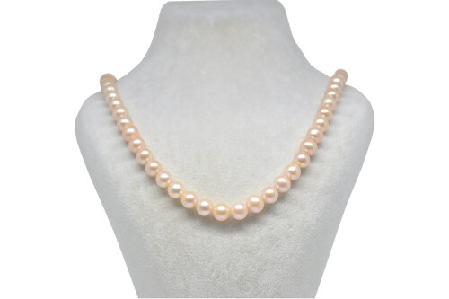 Ahsen 925 Sterling Silver White Pearl Necklace AH-0085 - 3