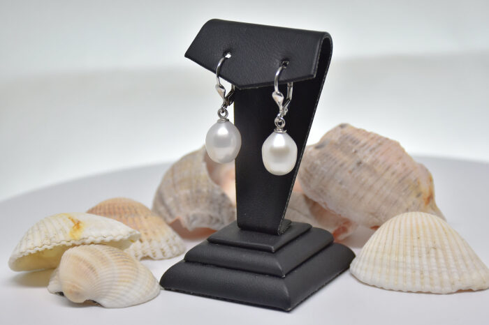 Golden Natural Pearl Earring AH-0060 - 1